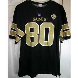 Vintage NFL‎ Saints Graham #80 Jersey T-Shirt Short Sleeve Football Black Size M